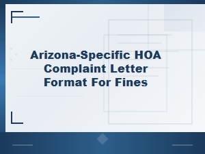 Arizona Hoa Fine Appeal Letter Template and Guide